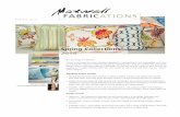 FABRICATIONS - Maxwell Fabrics · Colour is becoming the most important ingredient in creating sales ... range of stripes add colour and a masculine ... transparent luxury, these