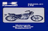 manual bilder/400H1 Supplement.pdfKawasaki KZ400-H1 LTD Motorcycle Service Manual Supplement Kawasaki KZ400- HI: LTD Motorcycle Service Manual Supplement This Supplement is designed