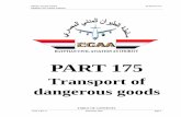 Transport of dangerous goods - civilaviation.gov.egcivilaviation.gov.eg/Regulations/ECAR OCT 2016/Part 175/Part 175.pdf... 2016 Page 1 PART 175 Transport of dangerous goods ... undertaking
