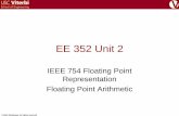 EE 352 Unit 2 - USC Viterbiee.usc.edu/~redekopp/ee352/EE352Unit2_FP.pdf · EE 352 Unit 2 IEEE 754 Floating Point ... +7.54*1014 • In binary the only significant digit is „1 ...