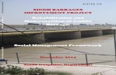 Rehabilitation and Modernization of Guddu Barrage. · i SINDH BARRAGES IMPROVEMENT PROJECT Rehabilitation and Modernization of Guddu Barrage. Social Management Framework December