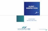 AUDIT - INSPECTION - Eudipharm · Pharmacovigilance audit/inspection as an example Conclusion . 3 ... External Audit aims to: Check non-compliance with the contractual agreements