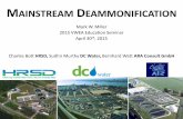 MAINSTREAM DEAMMONIFICATION - c.ymcdn.comc.ymcdn.com/sites/ of Mainstream Deammonification 100% NOB out-selection, which convert NO 2 ... Design Flow (MGD) 24 Operating Flow (MGD)