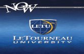 LETOURNEAU UNIVERSITY FALL 2010 UNIVERSITY W On the cover is LeTourneau University’s new logo. The shield, a recognized traditional symbol for academic quality for universities,