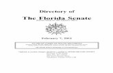 The Florida Senatefiles.meetup.com/1402391/senate directory.pdf · DIRECTORY THE FLORIDA SENATE Senator District Office Tallahassee Office ALEXANDER, JD (R) 17th District Spouse: