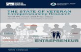 THE STATE OF VETERAN Entrepreneurship Research - …€¦ · CASE HIGHLIGHTS OF VETERAN-FRIENDLY PROGRAMS AT SYRACUSE UNIVERSITY vi Introduction ... Further Data and Study Needs on