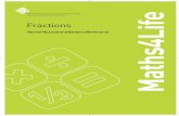 Rachel McLeod and Barbara Newmarch - UCL Institute …dera.ioe.ac.uk/22312/1/doc_3085.pdf7 Maths4Life Fractions Relates to sharing objects The third way of thinking about fractions