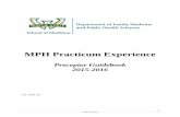 MPH Practicum Experience - Wayne State University€¦ · MPH Practicum Experience . ... EXECUTIVE SUMMARY OR SUMMARY DATA REPORT 8 ABSTRACT AND POSTER PRESENTATION 8 ... practicum,