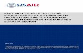BEST PRACTICES IN INCLUSIVE EDUCATION FOR …pdf.usaid.gov/pdf_docs/PA00HPH4.pdf · best practices in inclusive education for children with disabilities: applications for program