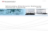 C054-E032R Shimadzu Electronic Balances General … · Moisture Analyzer, world's first to ... Top-pan and torsion balance production started in 1918, ... Measurement Kit to use a