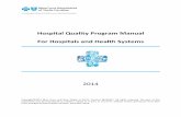 Hospital Quality Program Manual For Hospitals and Health ... · Carolina Quality Center and other quality organizations on the administration of the “Leadership ommitment to ...