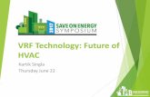 VRF Technology: Future of HVAC - kwhydro · VRF Technology: Future of HVAC Kartik Singla ... *Trademarked VRV in 1982. Heat Heat Pump Systems Heat Heat All indoor units are in either