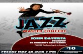 CONCERT featuring JOUN DAVERSA EL DORADO'S Jazz … · CONCERT featuring JOUN DAVERSA EL DORADO'S Jazz BANDS PYLUSD Performing Arts Center* $10 E: jazz@eldoradoband.com c: (714)986-7588