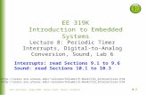 Lecture 9: Interrupts - University of Texas at Austinusers.ece.utexas.edu/~valvano/Volume1/L… · PPT file · Web view · 2016-03-06EE 319K Introduction to Embedded Systems Lecture