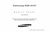 Samsung SGH-A157 - AT&T · A157_UM_English_UCLC4_BH_032012_F5 Intellectual Property ... SAMSUNG IS NOT LIABLE FOR PERFORMANCE ISSUES OR INCOMPATIBILITIES ... SIM Management ...