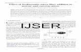 Effect of Wollastonite micro fiber addition in mortar and ... · International Journal Of Scientific & Engineering Research, Volume 4, Issue 5, May 2013