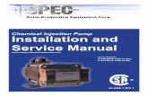 Chemical Injection Pump Installation and Service Manualsolarproductionequipment.com/.../SPEC_Manual_Pump... · Chemical Injection Pump Installation and Service Manual Pump Models
