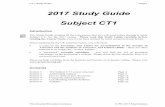 CT1 study guide 2017 - ActEd Guides/CT1... · Page 2 CT1: Study Guide © IFE: 2017 Examinations The Actuarial Education Company 1 The Subject CT1 course structure There are four parts