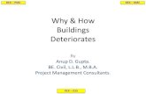 Why & How Buildings Deteriorates - rexbmc.comrexbmc.com/.../03/Building-in-Distress-why-How-31-ppt-250217-1.pdf · Why & How Buildings Deteriorates By Anup D. Gupta. BE. Civil, L.L.B.,