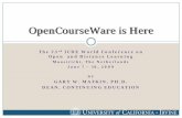 OpenCourseWare is Here - University of California, Irvine · Open Content Open Educational Resources (OER) Open Textbooks Open CourseWare (OCW) Open Degrees. Search Engines ... OpenCourseWare