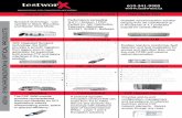 613-341-9502 - testworX | Trusted Technology Partnertestworx.ca/product-cards/testworx-linecard.pdf · provides a smooth migration ... Ideal tool for ILECs, CLECs, and sub-contractors,