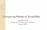Comparing Matlab to Excel/VBA - University of Wisconsin ...blanchard.ep.wisc.edu/PublicMatlab/Excel/Matlab_VBA.pdf · Comparing Matlab to Excel/VBA Jake Blanchard ... Linear (but
