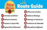 Route Guide le - BAK · Route Guide Colorado to Elkhart Elkhart to Satanta Satanta to Spearville Spearville to Ellinwood Ellinwood to Salina Salina to Wamego Wamego to Oskaloosa
