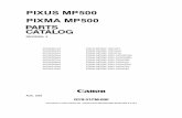 PIXUS MP500 PIXMA MP500 - GEDAT Spare Parts · figure & key no. part number rank qty description remarks 10 - 1 qc1-6394-000 1 film, timing slit strip 2 qc1-6201-000 1 spring, leaf