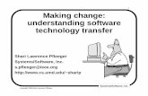 1 Making change: understanding software technology transfer · Technology concepts ... New model of technology transfer. 21 ... 4GL vs. COBOL: reports in the literature (Misra and