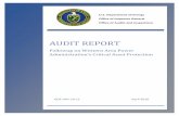 AUDIT REPORT - Department of Energy · AUDIT REPORT Followup on Western ... the North American Electric Reliability Corporation ... adequate controls over issuing keys to access critical