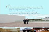 ommemorating the opening ceremony of the Ismaili … · ommemorating the opening ceremony of the Ismaili Centre, ... a member of my family, my brother, Prince Amyn Aga Khan”. ...