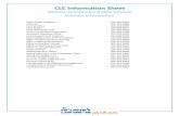 CLC Information Sheet - Children's Law Center · Central Office 202-442-5885 Early Stages 202-698-8037 Extended School Year 202-442-4800 Home and Hospital Instruction ... CLC Information