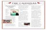 THE CARDINAL - chrisman.k12.il.us · something you wanted to know Lucky Numbers= 2, 36, 49, 84, ... ever Lucky Numbers=94, 83, 57, 5, and 50 Pisces- You may want to find some luck
