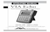 OPERATING MANUAL VIA Echo - Tequipment.NET …€¦ ·  · 2016-07-13OPERATING MANUAL VIA Echo 1000 – 4MHz to 1.0GHz VIA Echo 2500 ... 7-18 CW Tab ... GIF ot text format so any