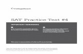 SAT Practice Test #4 - CMB Visions€¦ · SAT ® Practice Test #4 ... 5 10 15 20 30 35 40 45 50 ... geekery,lab-boundthoughtexperimentscometrue. ThatallchangedwithATryn,adrugproducedbythe