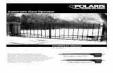 Automatic Gate Operator - Wrought Iron Driveway Gates … 500,700 Swing Gate... · Automatic Gate Operator for models: POLARIS 500/502 ... Light Commercial/General Access Vehicular