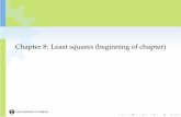 Chapter 8: Least squares (beginning of chapter) - TUThehu/SSP/lecture4.pdf · The Least Squares approach originates from 1795, when ... (A+Bn))2 Due to the quadratic form, this estimation