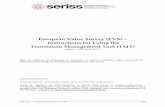 European Value Survey (EVS) Instructions for Using … 2017 – Instructions for using the TMT 1/28 European Value Survey (EVS) – Instructions for Using the Translation Management