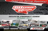 selecta product guide SPRING 2012 - …static.shop033.com/resources/4E/3918/Other/SelectaProductGuide...selecta product guide SPRING 2012 1 QUALITY • INNOVATION • RELIABILITY Prices