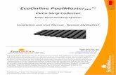 EcoOnline PoolMaster - Solar Pool Heating · pro PoolMaster ™ Solar Pool Heating System -- Installation & User Manual © Copyright 2015 Optex Solar Pty Ltd. All rights strictly
