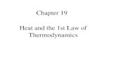 Chapter 19 Heat and the 1st Law of Thermodynamics degree of freedom.” Tipler & Mosca 1 2 kT 1 2 RT MFMcGraw-PHY 2425 Chap_19Ha - Heat - Revised: 10/13/2012 14 Degrees of Freedom-Molar