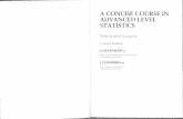 A concise course in Advanced Level Statistics (with worked examples… · 2016-05-06A concise course in Advanced Level Statistics (with worked examples) by J. Crawshaw ...