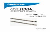 Aqua TROLL - Fondriest Environmental, Inc.  the Conductivity Calibration ... 6 preSSure and LeveL ... The Aqua TROLL instrument complies with all applicable directives