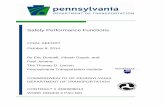 Safety Performance Functions - Pennsylvania State … · Safety Performance Functions FINAL REPORT October 8 ... The authors wish to acknowledge Mr. Girish Modi ... Safety Performance
