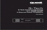 Q-Tech Commercial Series QTA-4060P/4120P 4 ... - Quest … · Q-Tech Q-Tech Commercial Series QTA-4060P/4120P 4 Channel Power Amplifiers User Manual ON OFF CH1 CH2 CH3 CH4 PROT PEAK
