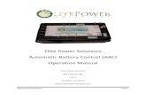 Elite Power Solutions Automatic Battery Control (ABC) Operation ManualManual+Feb+2017.pdf · ABC Operation Manual Page 1 Elite Power Solutions Automatic Battery Control (ABC) Operation