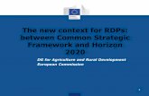 The new context for RDPs: between Common Strategic ...enrd.ec.europa.eu/sites/enrd/files/assets/pdf/successful...between Common Strategic Framework and Horizon ... and private combined)
