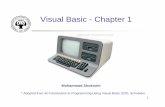 Visual Basic - Chapter 1 - University of California, …alumni.cs.ucr.edu/~mshok002/IMEfall2012/Ch01.pdfCompiler • A compiler translates a high-level language into machine language.