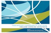 TIDEWATER COMMUNITY COLLEGE - TCC Community College 2015-16 Catalog ... educational and training needs of the people it serves. ... a regional visual arts center, ...