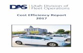 Cost Efficiency Report 2017 - Utah Division of Fleet ... Efficiency Report 2017 . ... COMPACT VEHICLE WHICH WOULD GET BETTER GAS MILEAGE. ... BR WEBER STATE UNIVERSITY Contact: MIKE
